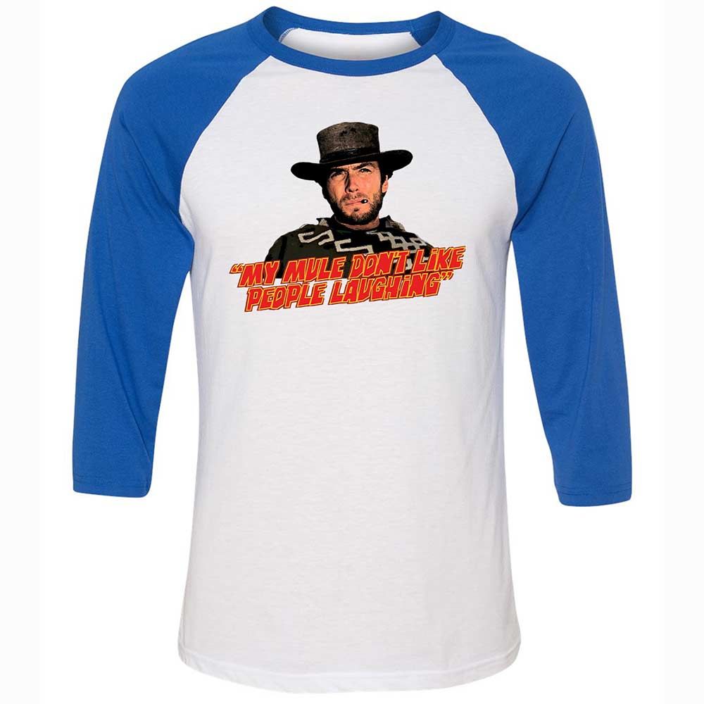 Unisex 3/4 Baseball Tee - J1MKGGG8 - White/True Royal - 10