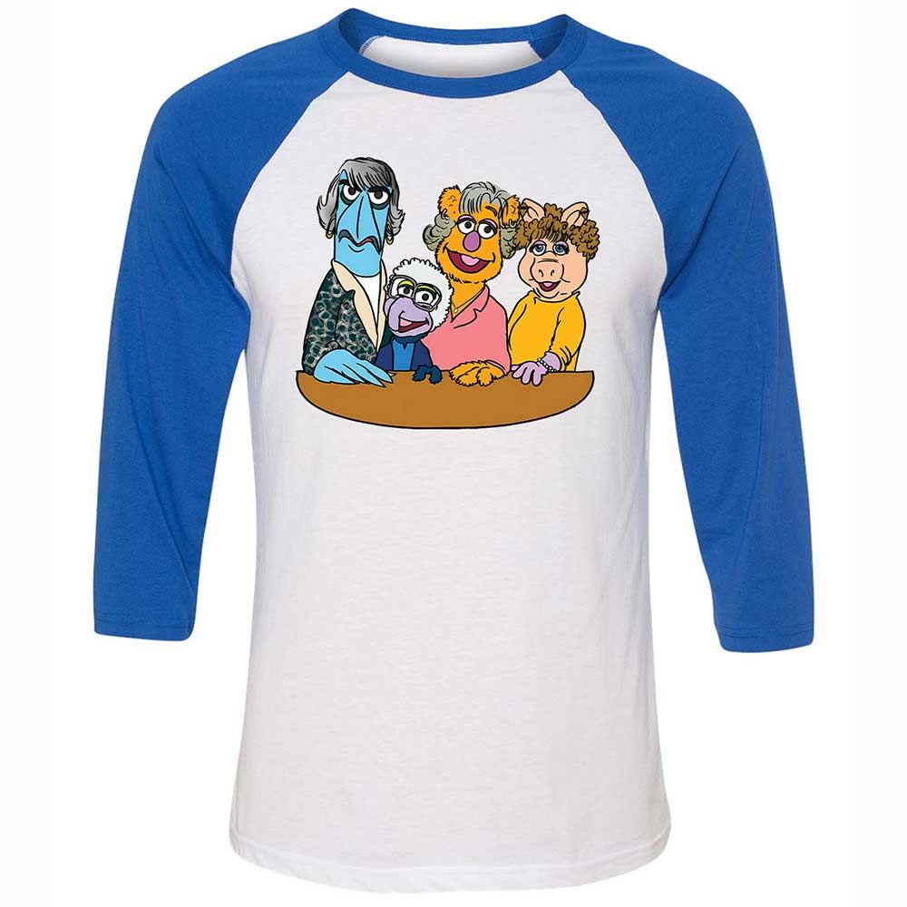 Unisex 3/4 Baseball Tee - DEKEHJBN - White/True Royal - 10