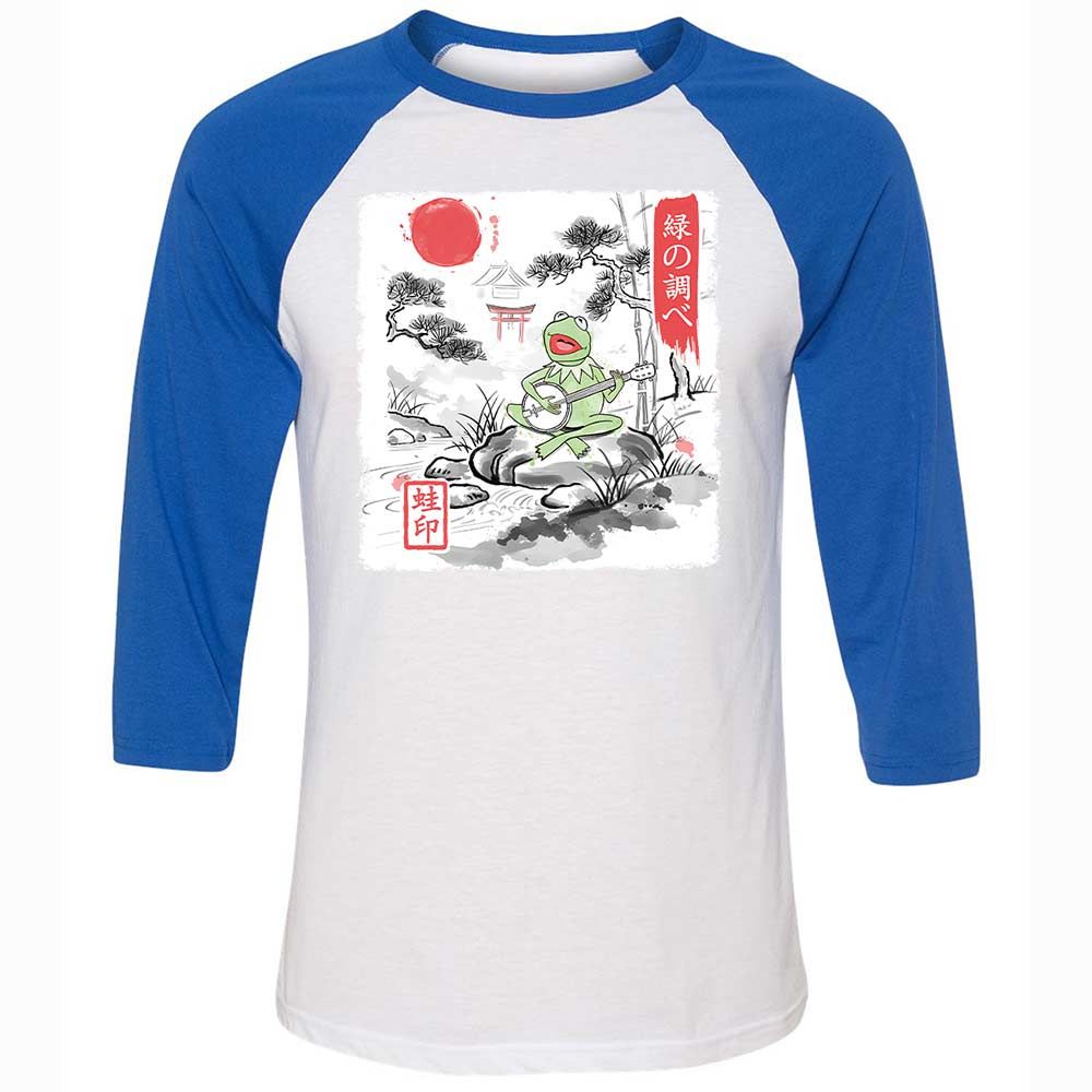 Unisex 3/4 Baseball Tee - DTFZMT88 - White/True Royal - 10