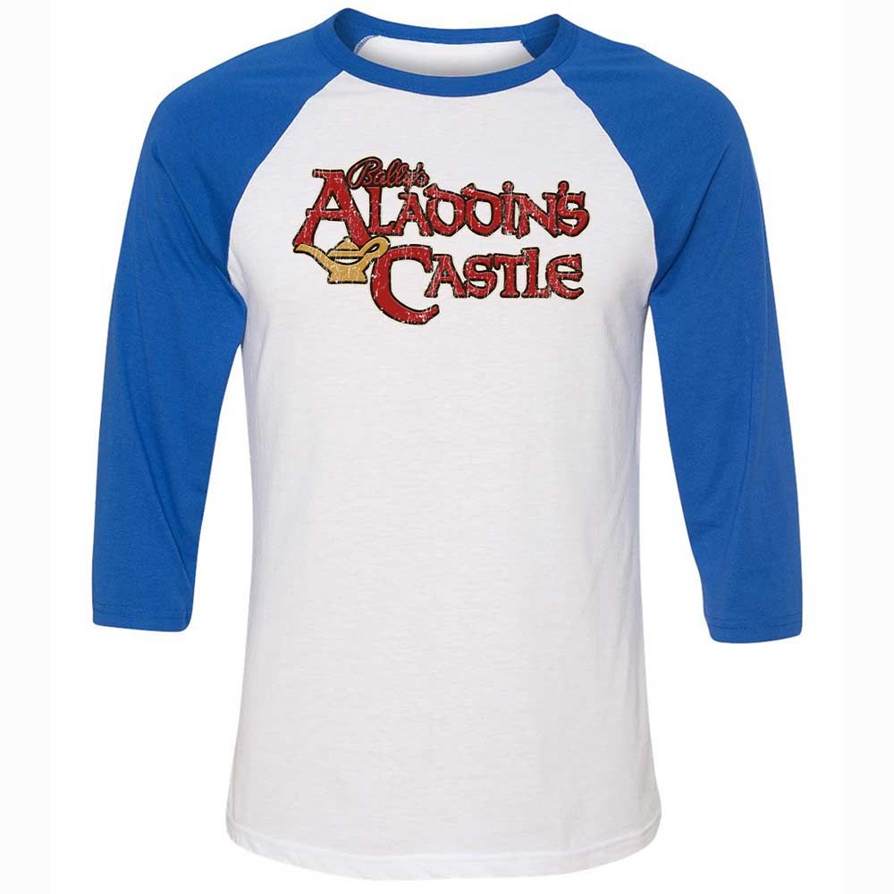 Unisex 3/4 Baseball Tee - YUL9YDF8 - White/True Royal - 10
