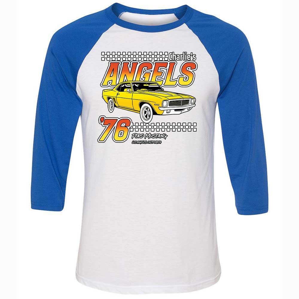 Unisex 3/4 Baseball Tee - 1PMF4BZX - White/True Royal - 10