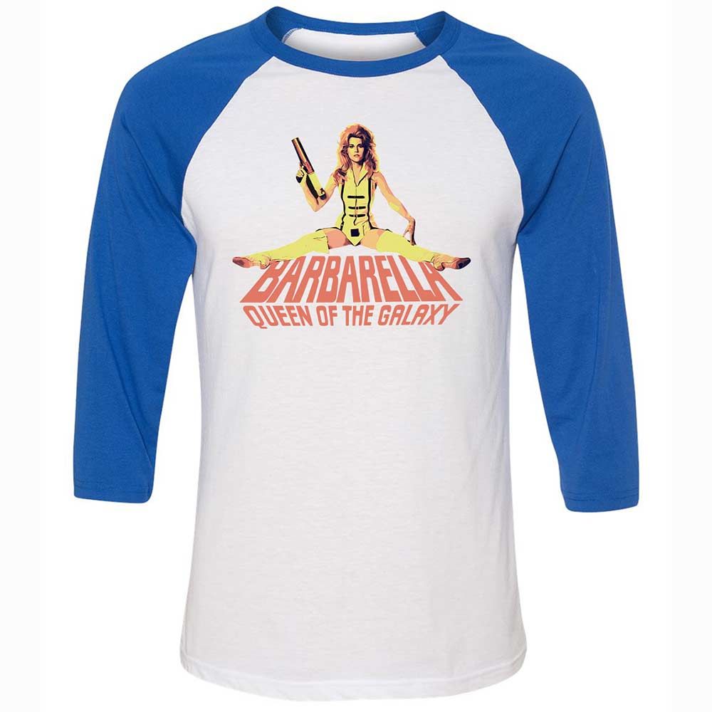 Unisex 3/4 Baseball Tee - 9G3TVV6J - White/True Royal - 10