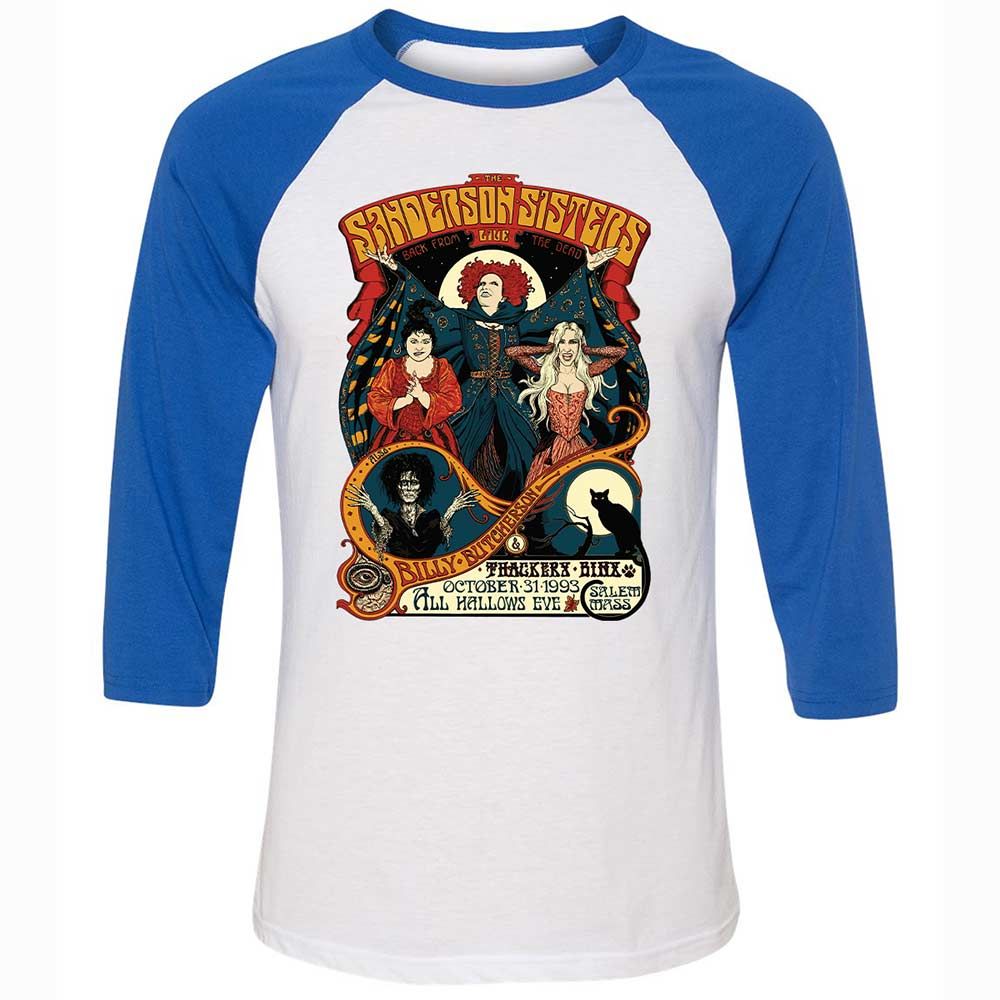 Unisex 3/4 Baseball Tee - XNDSSZ83 - White/True Royal - 10