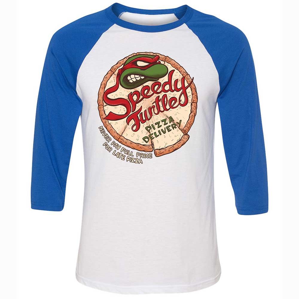 Unisex 3/4 Baseball Tee - JVMRQLHP - White/True Royal - 10