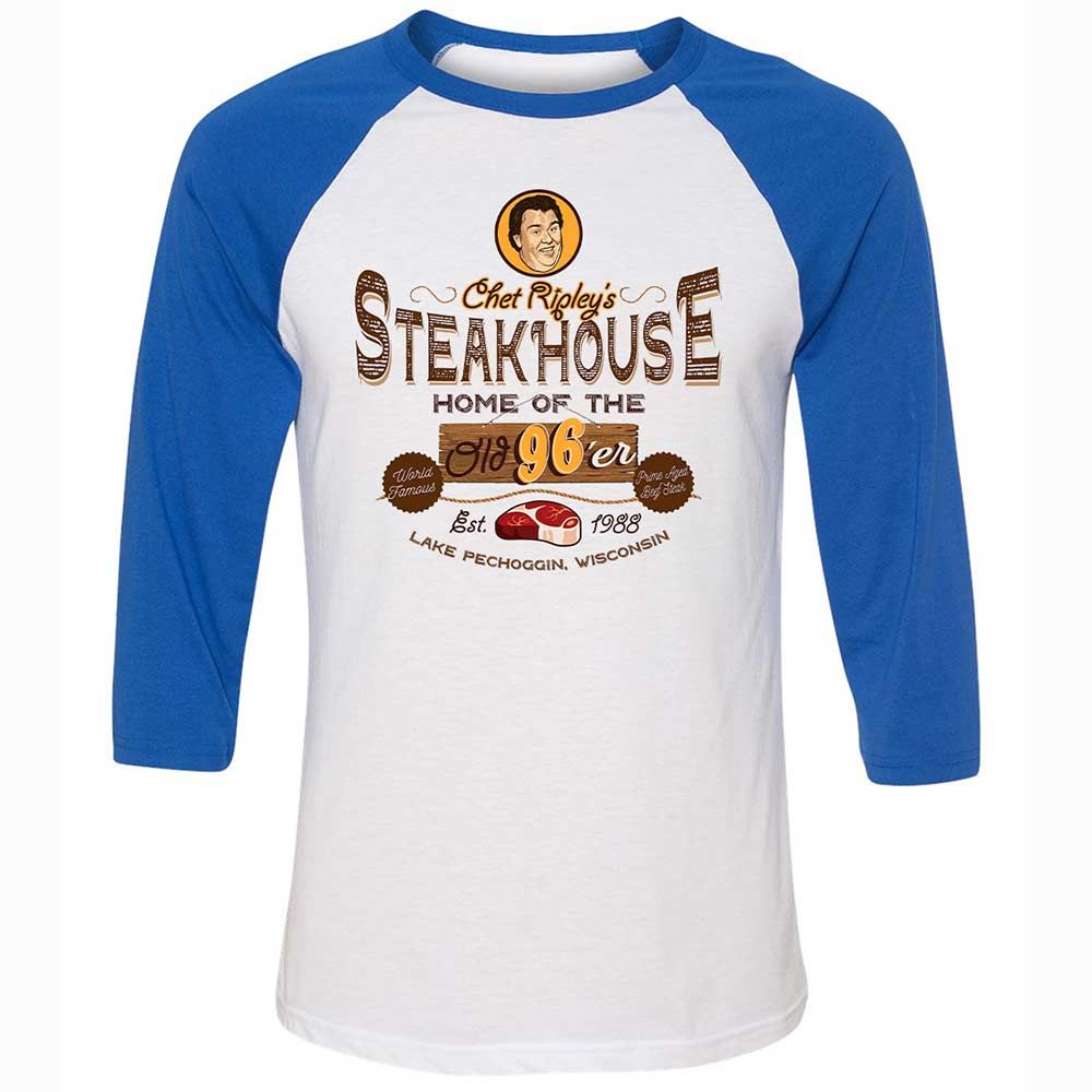 Unisex 3/4 Baseball Tee - 18MFWTJE - White/True Royal - 10
