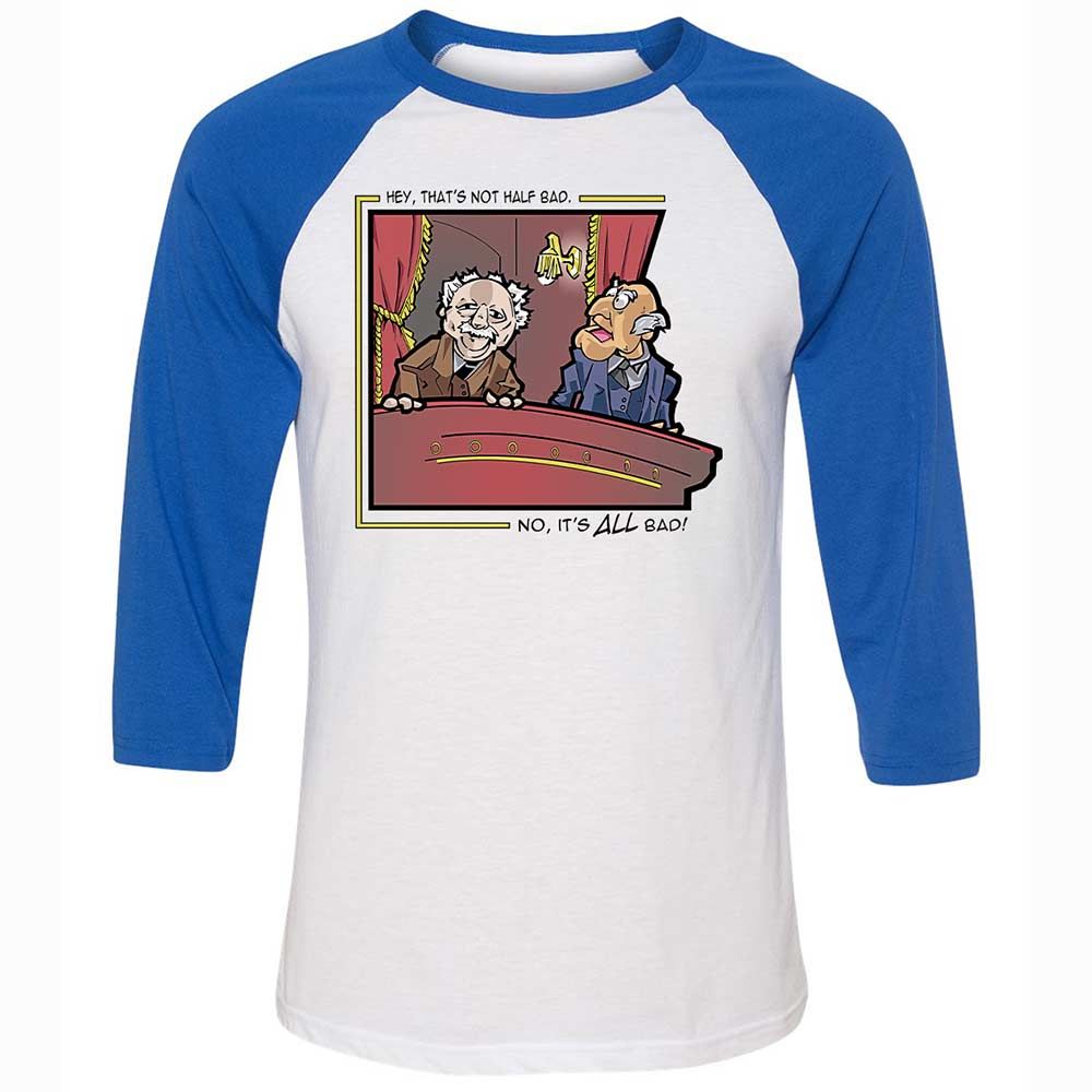 Unisex 3/4 Baseball Tee - 8DDFBSU7 - White/True Royal - 10