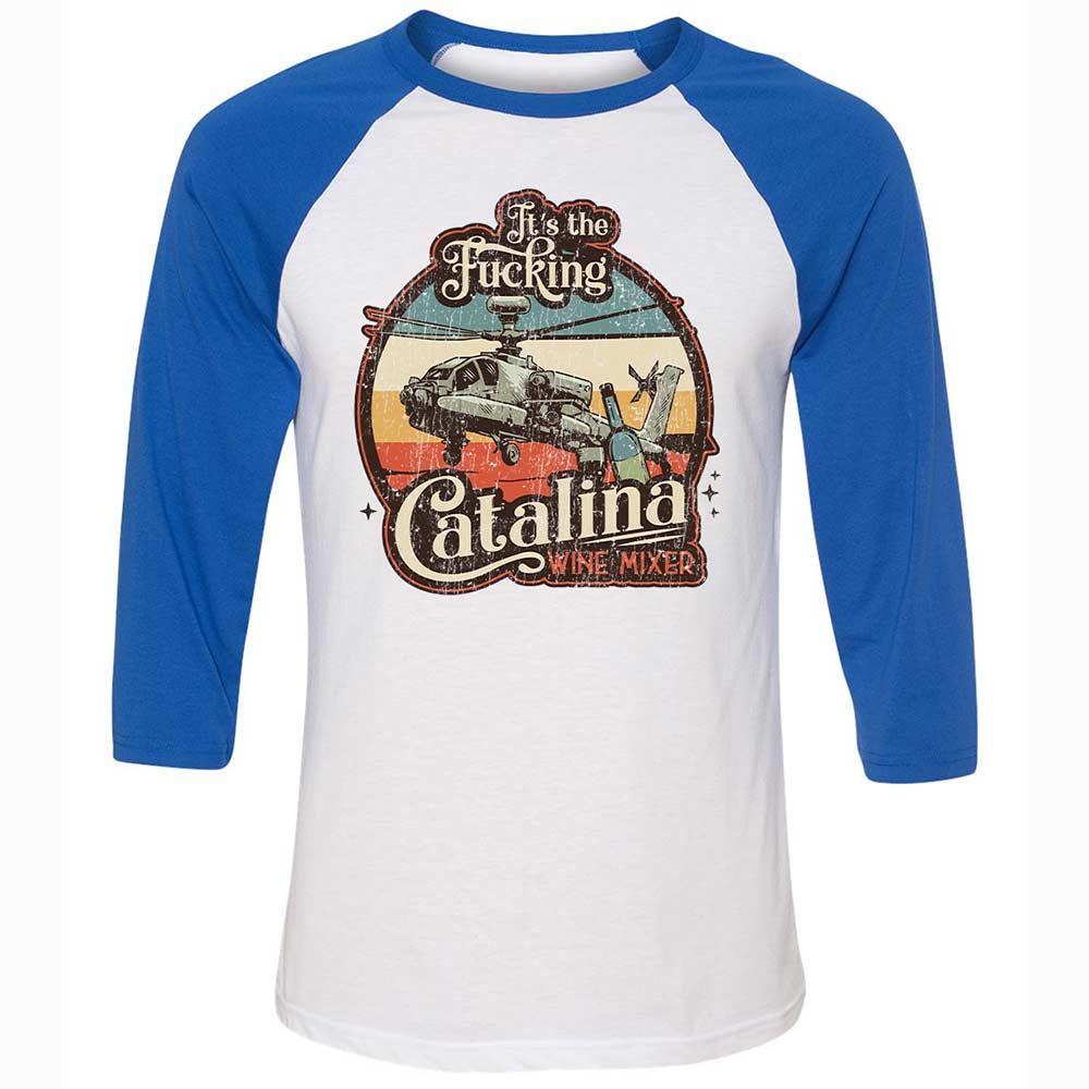 Unisex 3/4 Baseball Tee - TCXV36MW - White/True Royal - 10