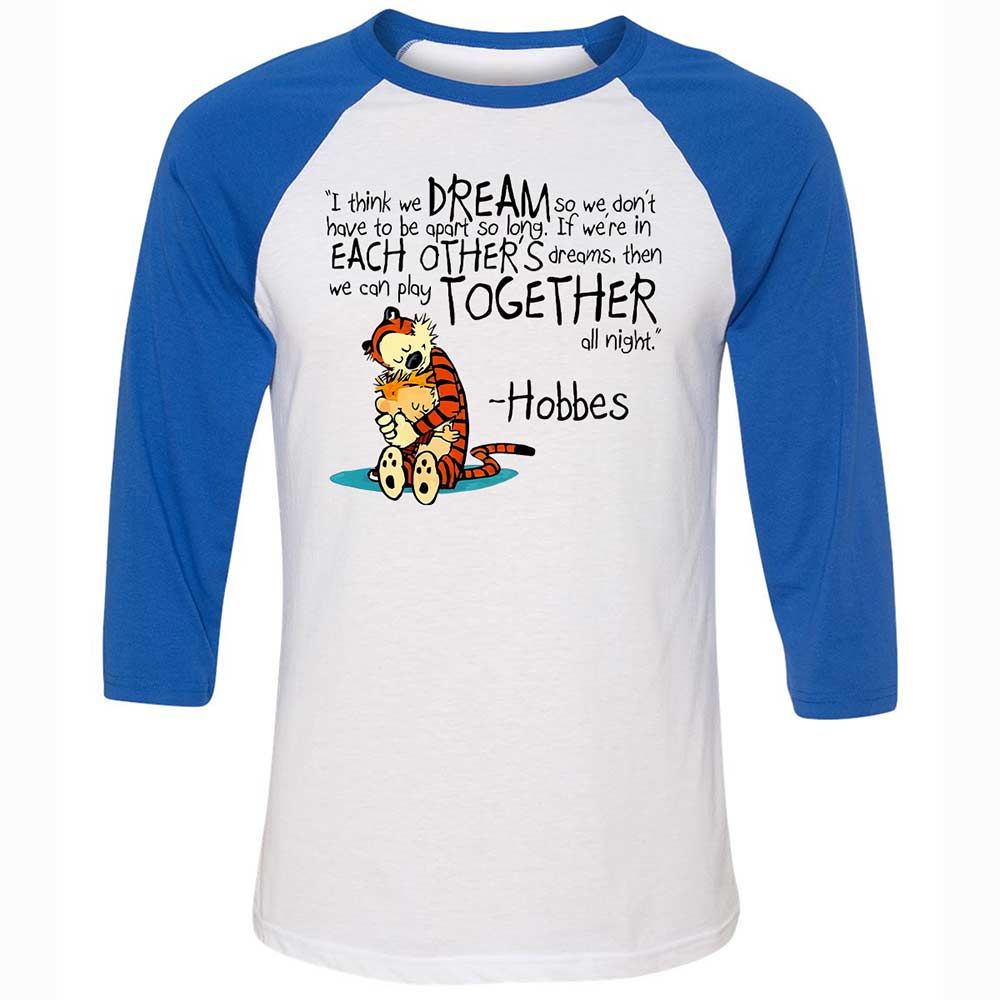 Calvin Hobbes Dreams - White/True Royal - 10