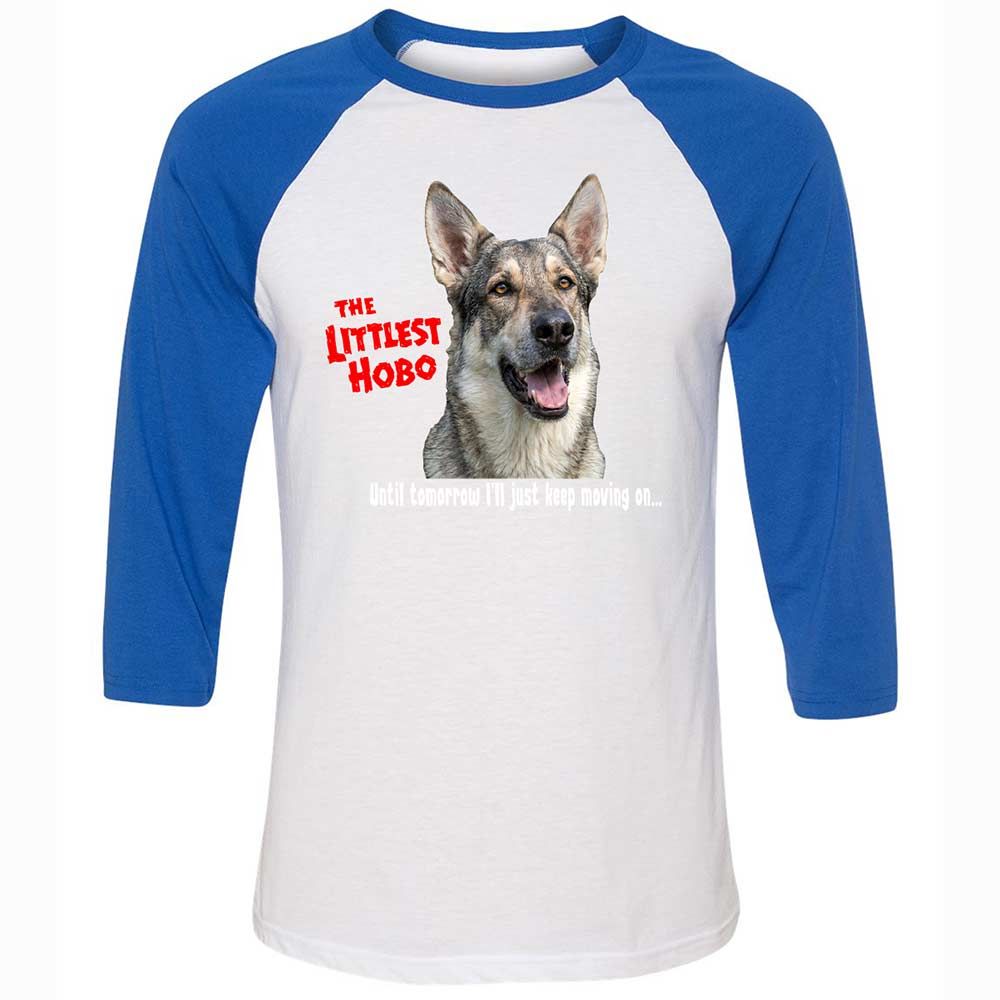 Unisex 3/4 Baseball Tee - TBYATKEU - White/True Royal - 10