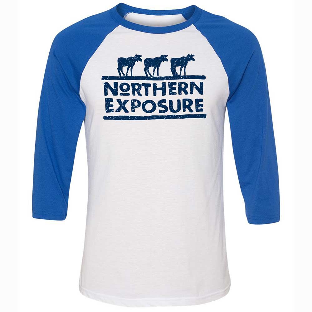 Unisex 3/4 Baseball Tee - RQXCVSQS - White/True Royal - 10