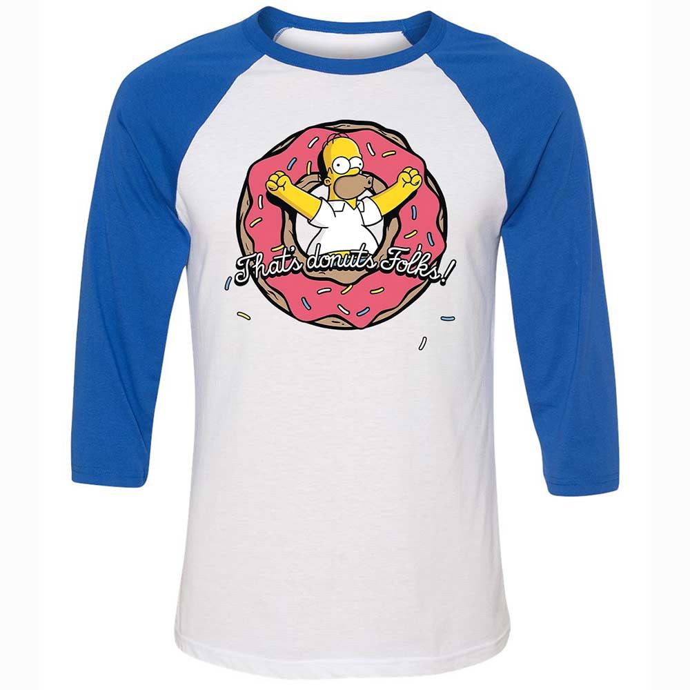 Unisex 3/4 Baseball Tee - 8XHB3RK2 - White/True Royal - 10