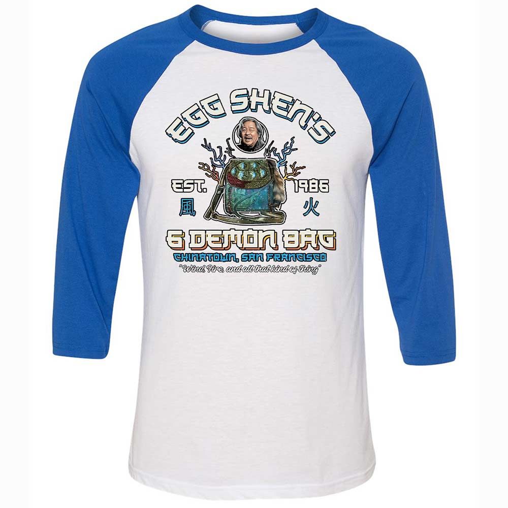 Unisex 3/4 Baseball Tee - 76R6D3EN - White/True Royal - 10