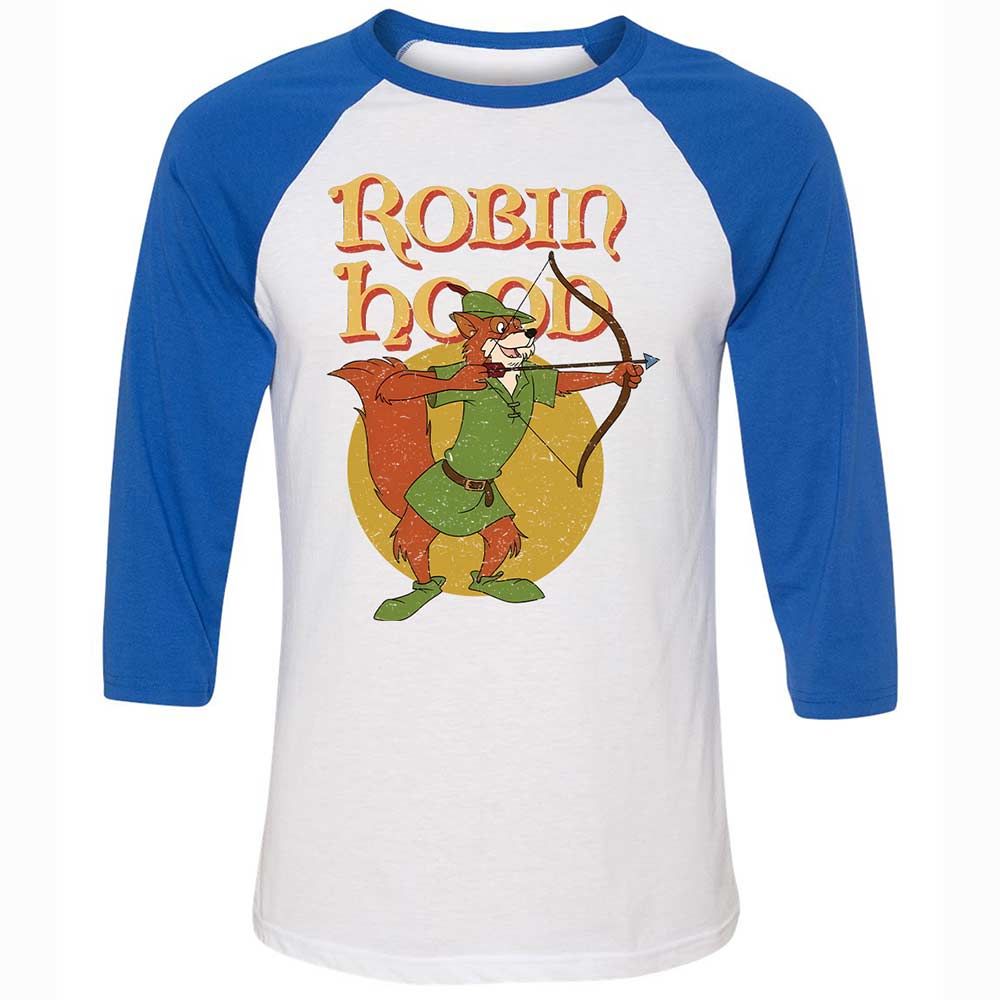Unisex 3/4 Baseball Tee - BKK6D5LC - White/True Royal - 10