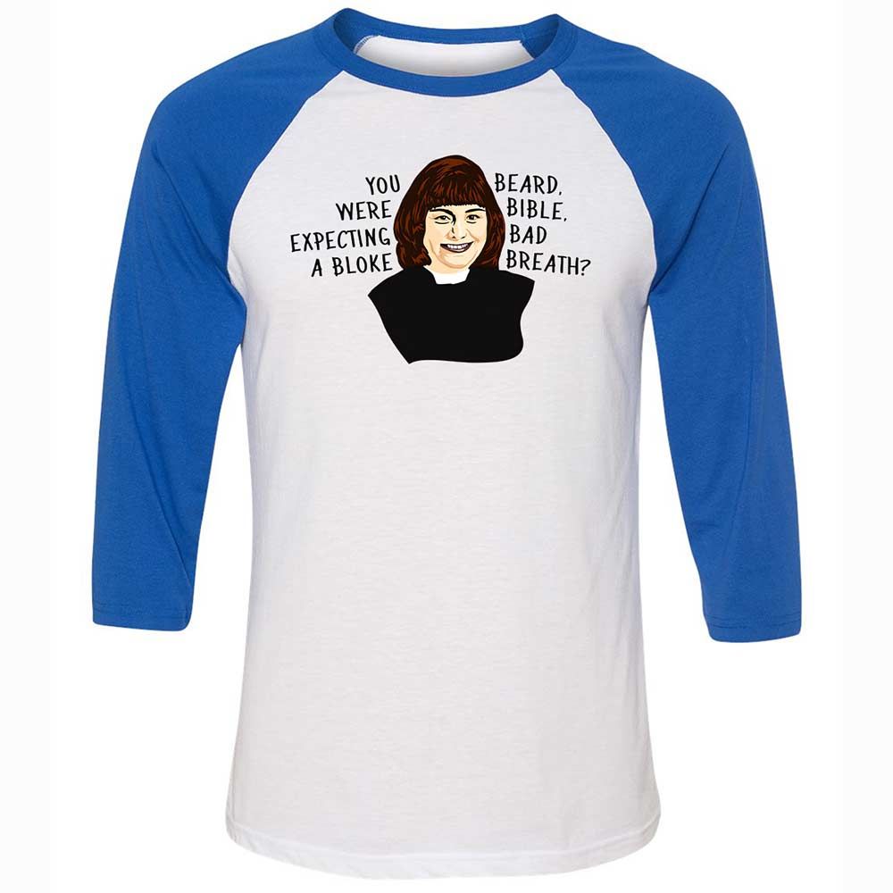 Unisex 3/4 Baseball Tee - WVSBCPKE - White/True Royal - 10