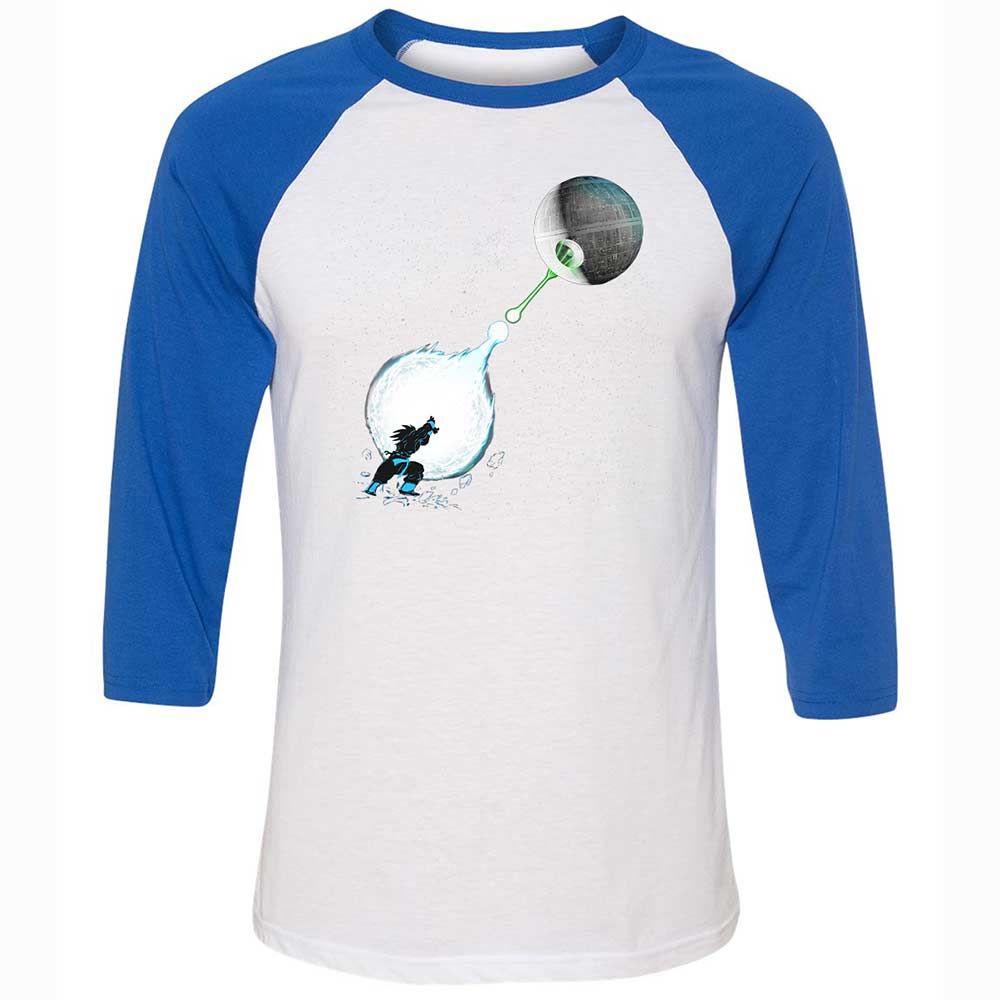 Unisex 3/4 Baseball Tee - ARVMBJXV - White/True Royal - 10