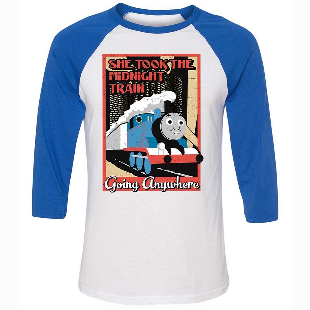 Unisex 3/4 Baseball Tee - YB38ZE1D - White/True Royal - 10