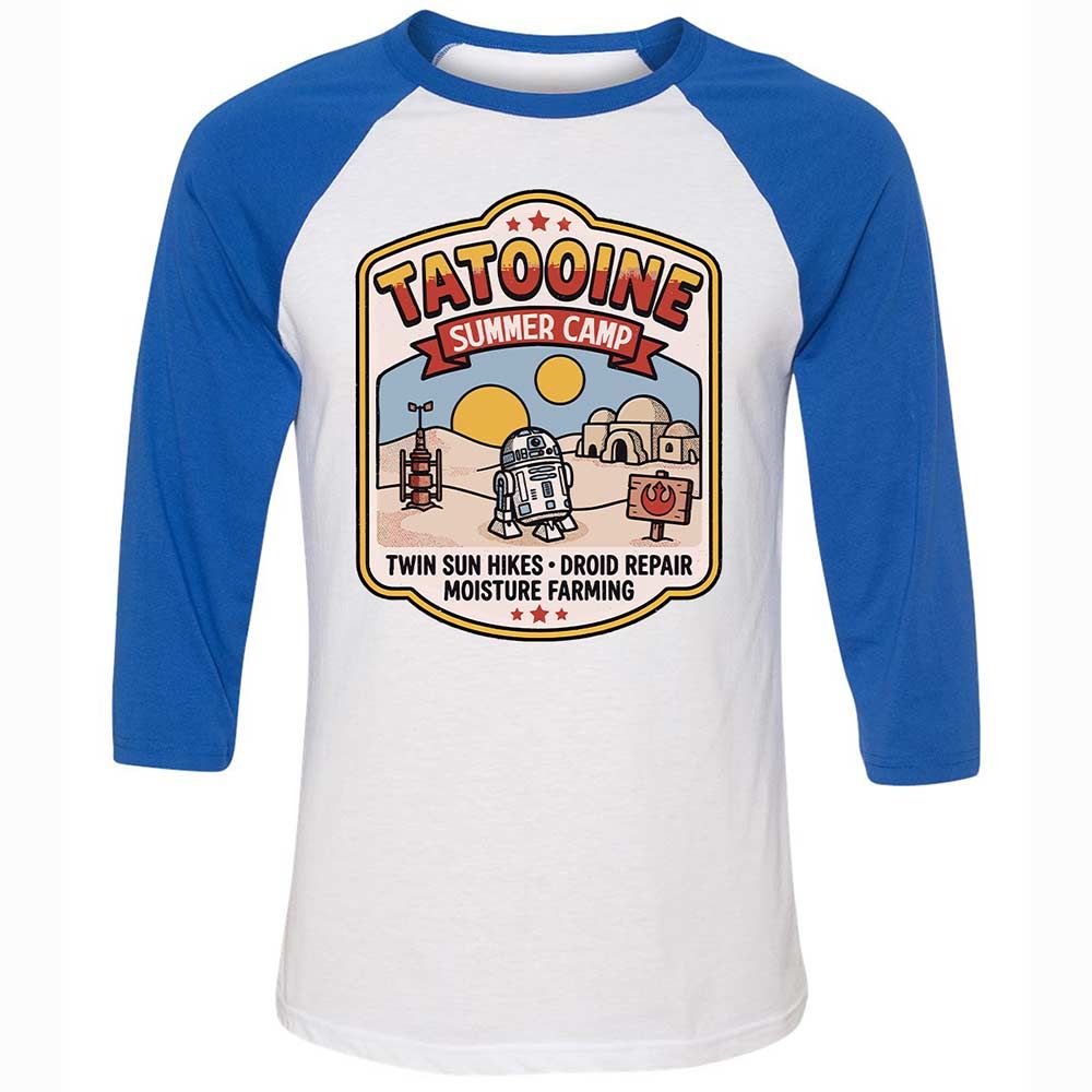 Unisex 3/4 Baseball Tee - Z24SRKC6 - White/True Royal - 10