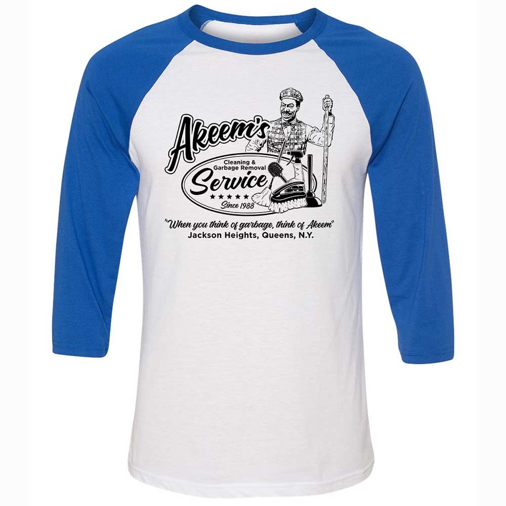 Unisex 3/4 Baseball Tee - 9KUZ4YYK - White/True Royal - 10