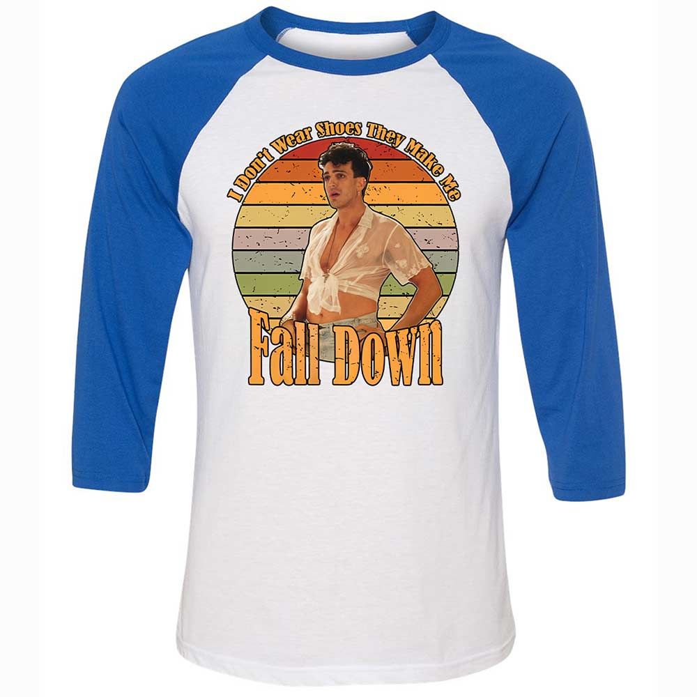 Unisex 3/4 Baseball Tee - Z3E114KV - White/True Royal - 10