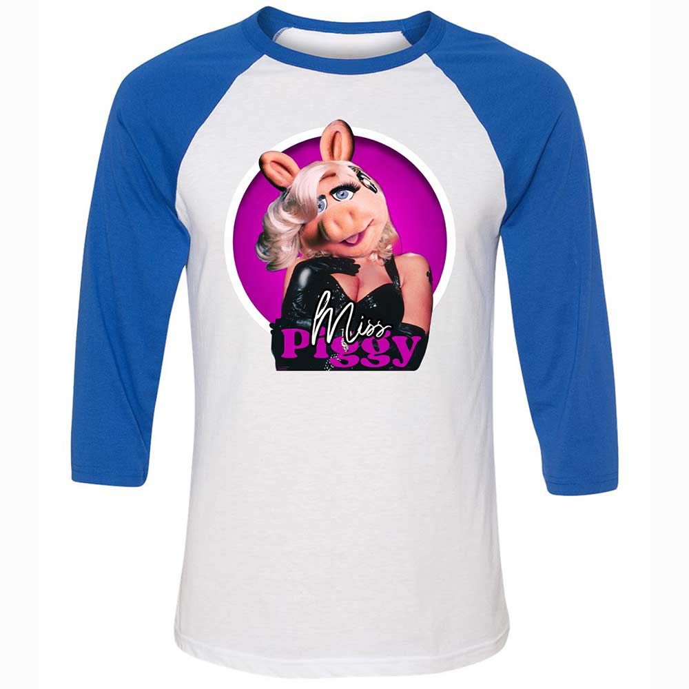 Unisex 3/4 Baseball Tee - LMEGG2W4 - White/True Royal - 10