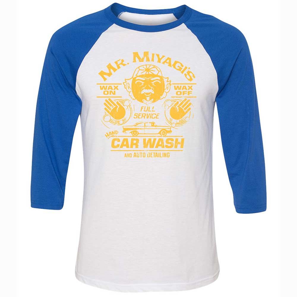 Unisex 3/4 Baseball Tee - F46QS4FQ - White/True Royal - 10