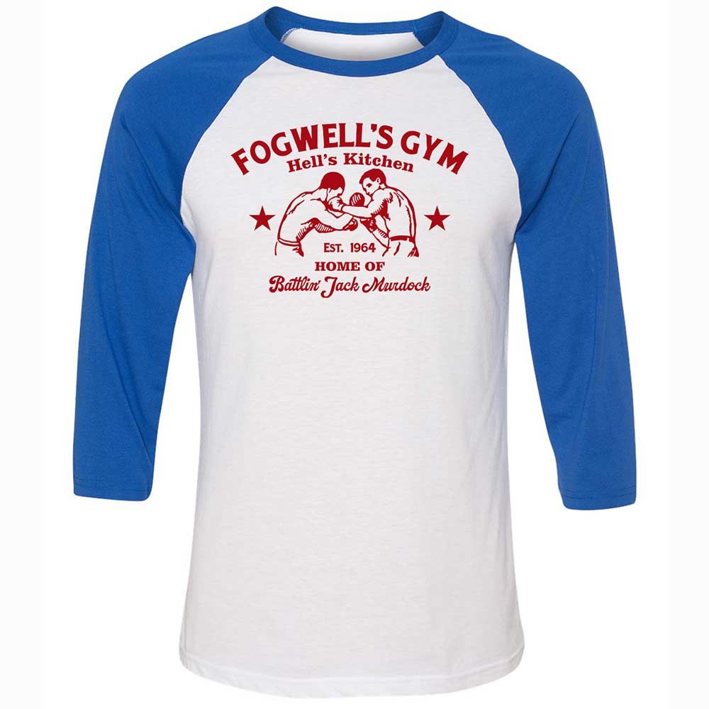 Unisex 3/4 Baseball Tee - TFUNNSLV - White/True Royal - 10