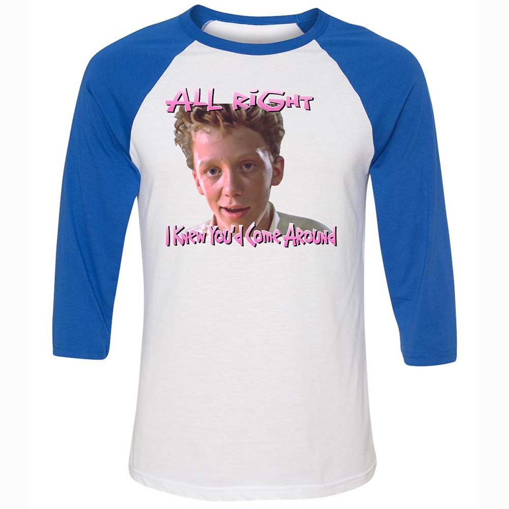 Unisex 3/4 Baseball Tee - HUDU8D5N - White/True Royal - 10