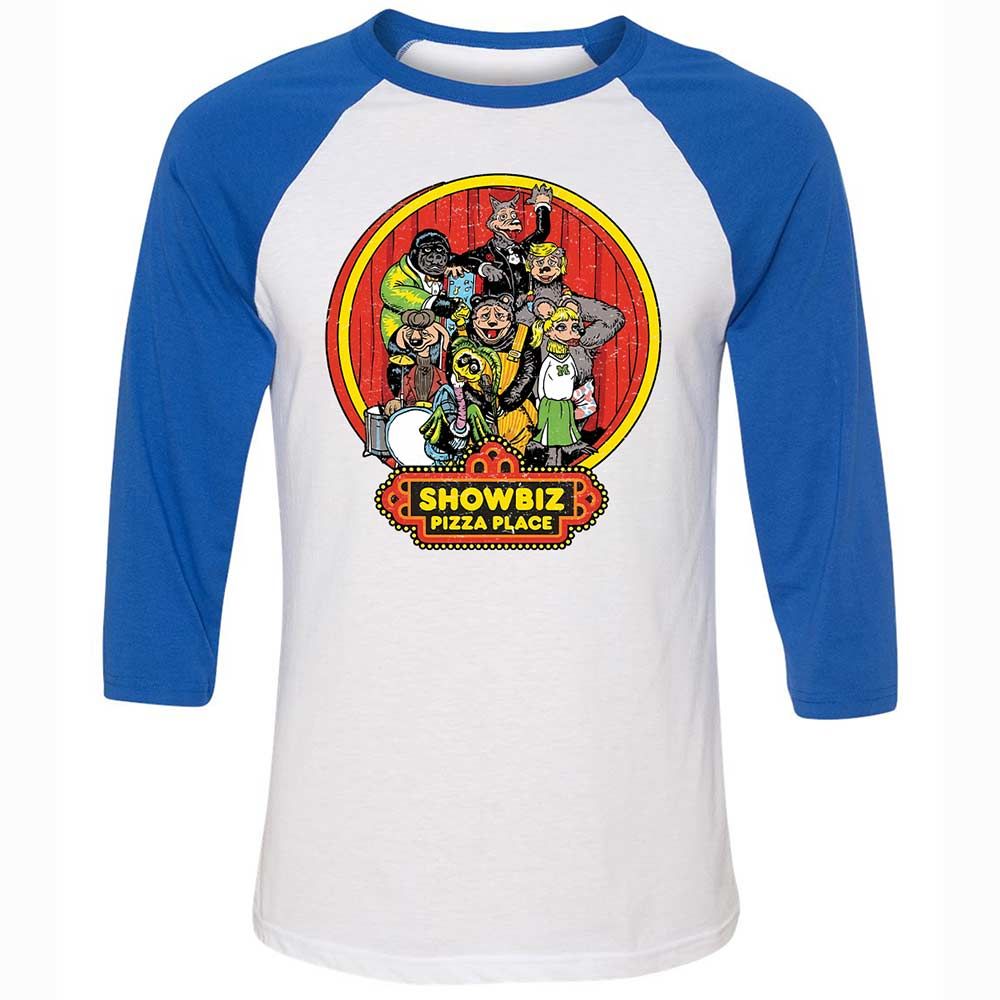 Unisex 3/4 Baseball Tee - PADYK5AG - White/True Royal - 10