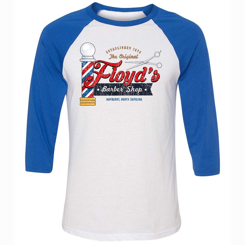 Unisex 3/4 Baseball Tee - WL653GY2 - White/True Royal - 10