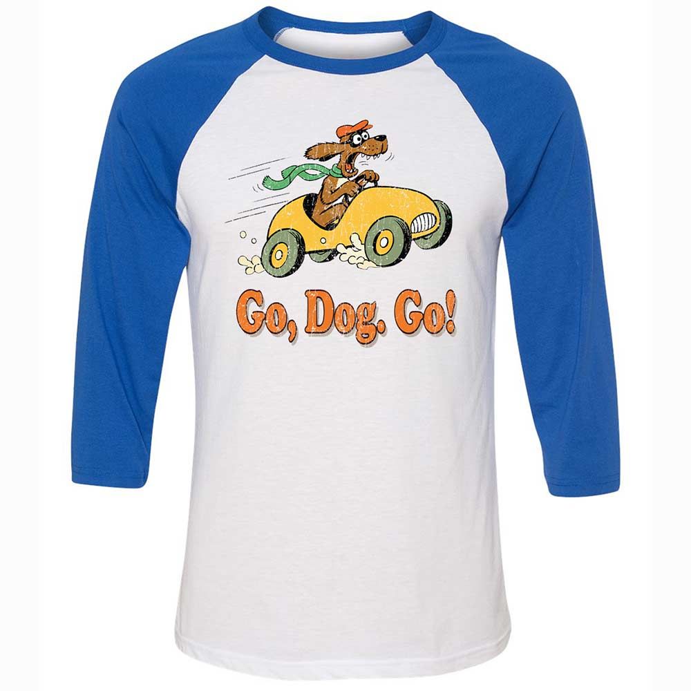 Unisex 3/4 Baseball Tee - L848D3ZR - White/True Royal - 10