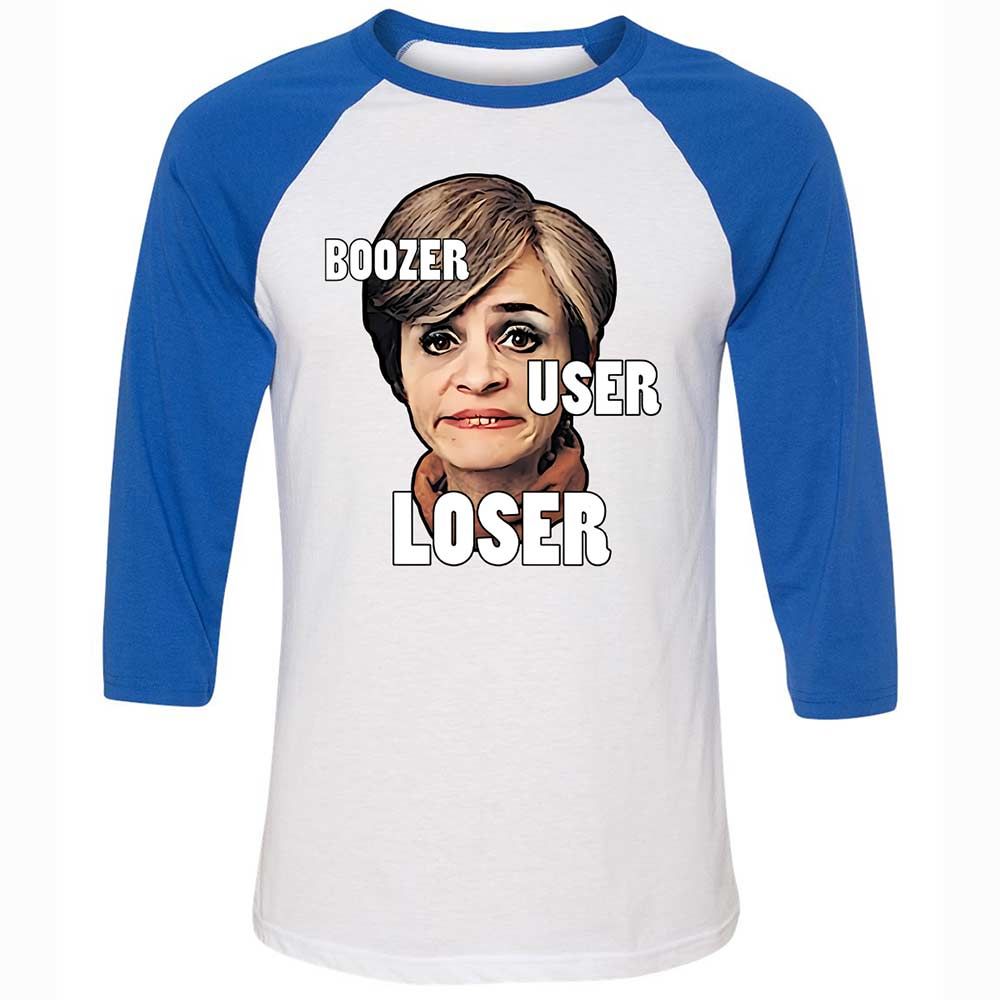 I was a boozer, a user, and a loser - White/True Royal - 10