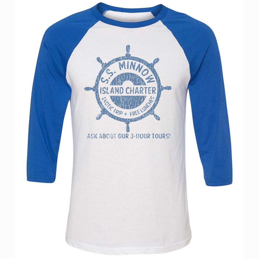 Unisex 3/4 Baseball Tee - 5HCH1WB1 - White/True Royal - 10
