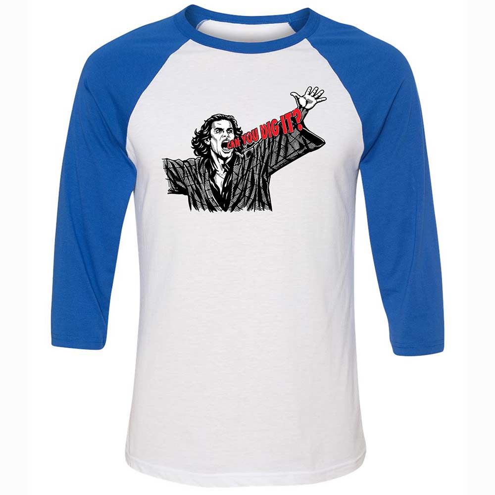 Unisex 3/4 Baseball Tee - PH8DBUKU - White/True Royal - 10