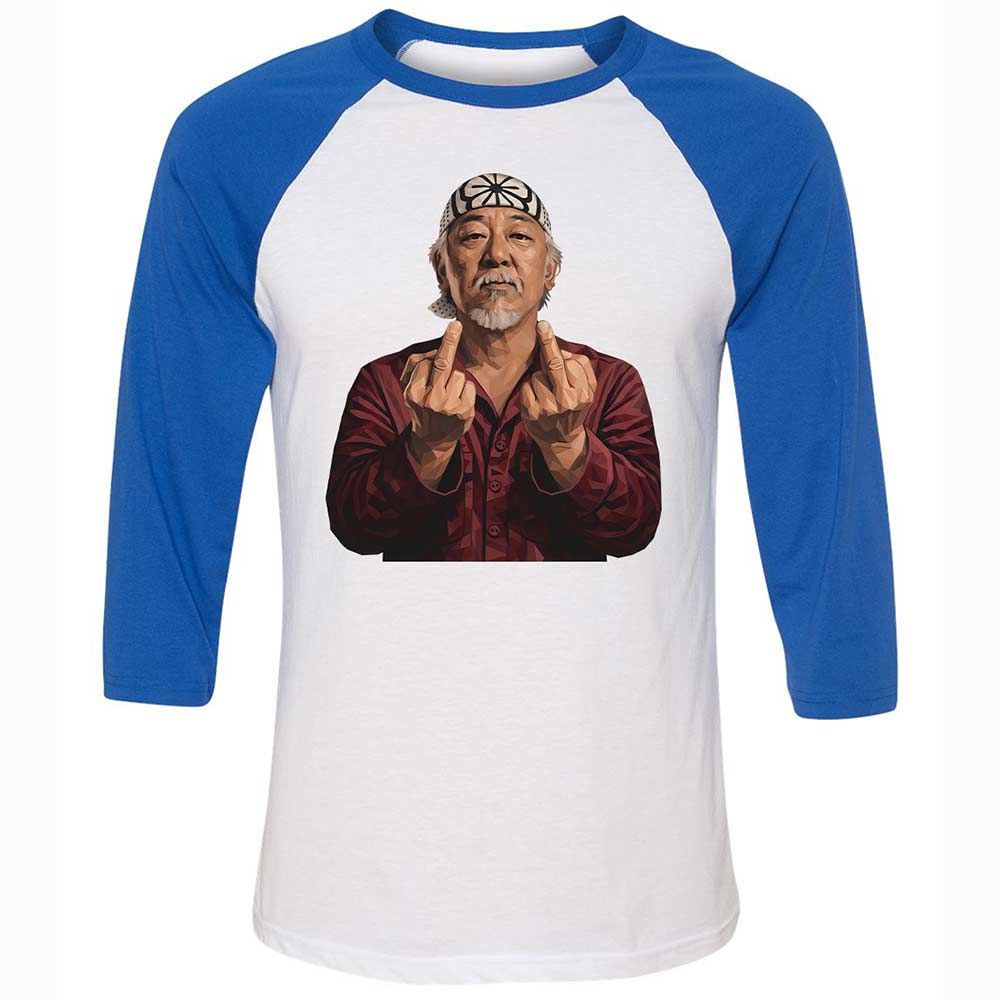 Unisex 3/4 Baseball Tee - 8GR9YG24 - White/True Royal - 10