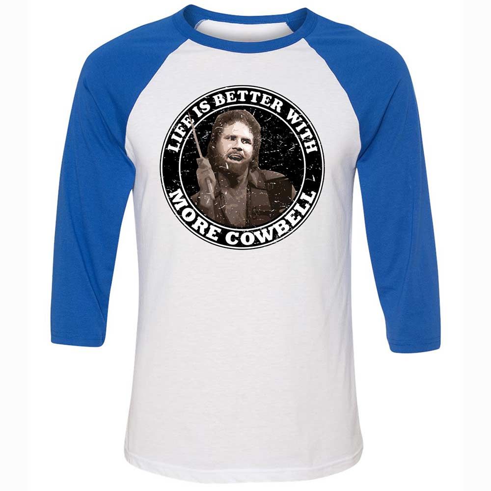 Unisex 3/4 Baseball Tee - WVSY4ZZ3 - White/True Royal - 10