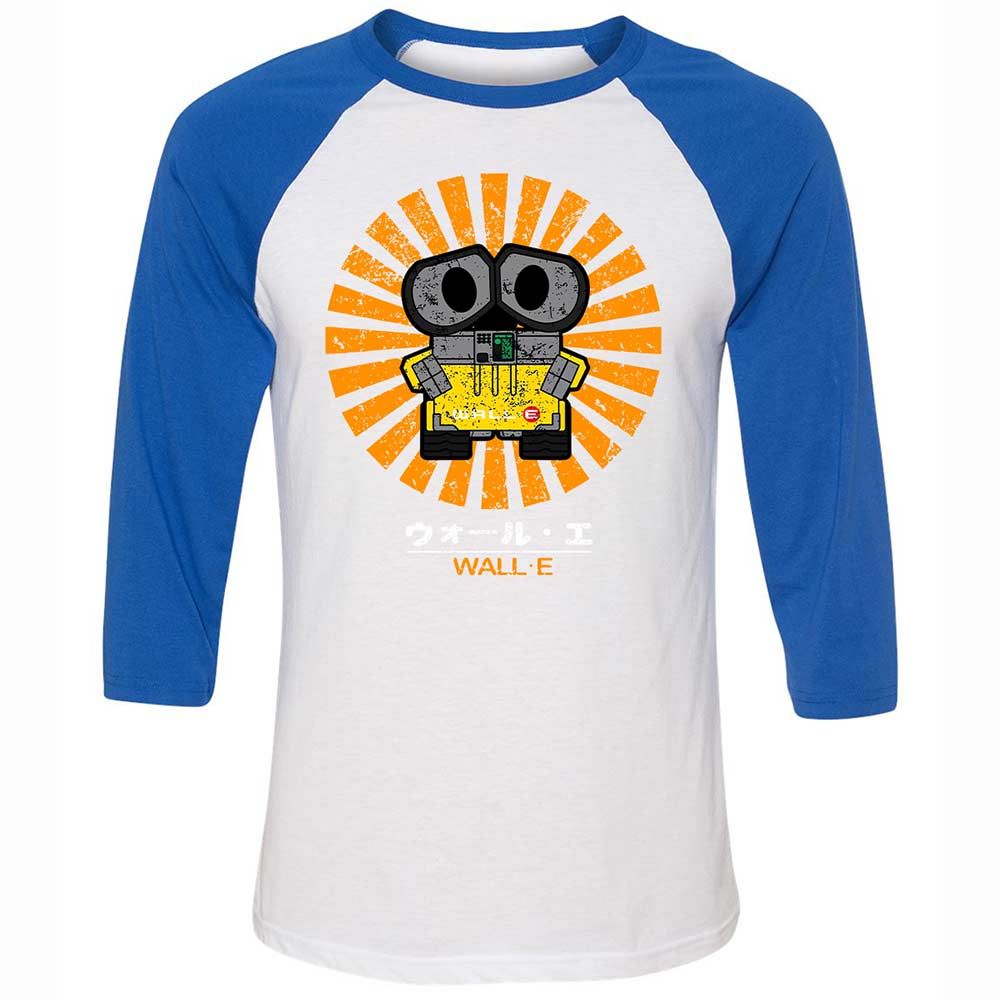 Unisex 3/4 Baseball Tee - HCDSDHSQ - White/True Royal - 10