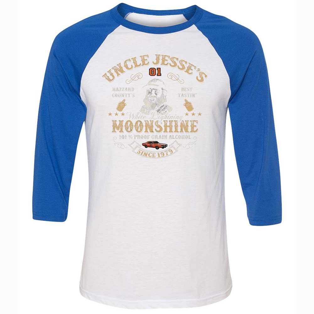 Unisex 3/4 Baseball Tee - 1B2H9JCD - White/True Royal - 10