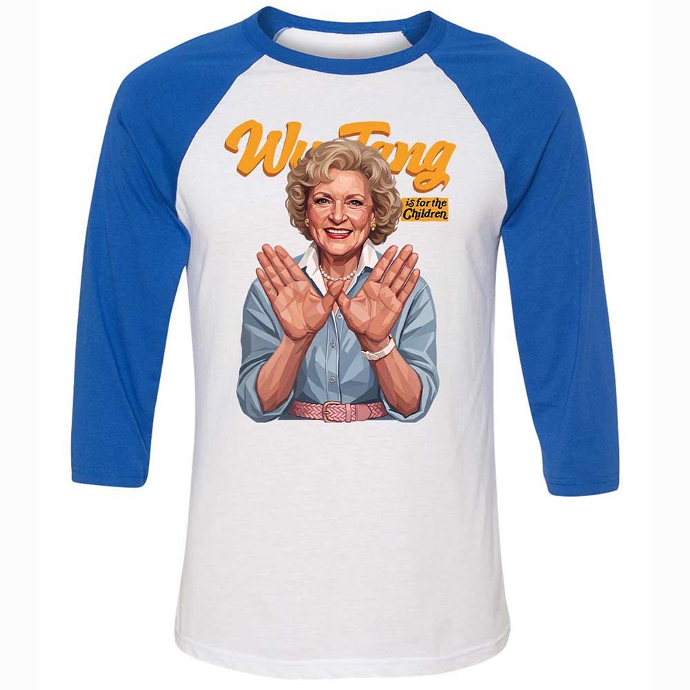 Stay golden and for the children - White/True Royal - 10