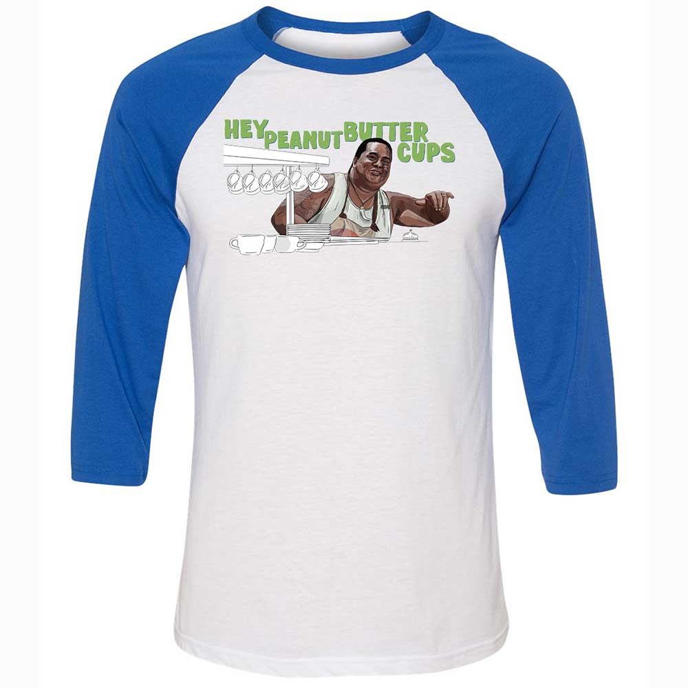 Unisex 3/4 Baseball Tee - AKSHMHD9 - White/True Royal - 10