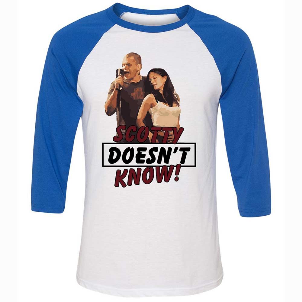 He Doesn't Know - White/True Royal - 10