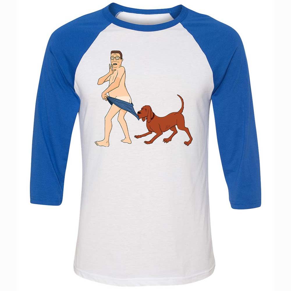 Unisex 3/4 Baseball Tee - DJU3S1E9 - White/True Royal - 10