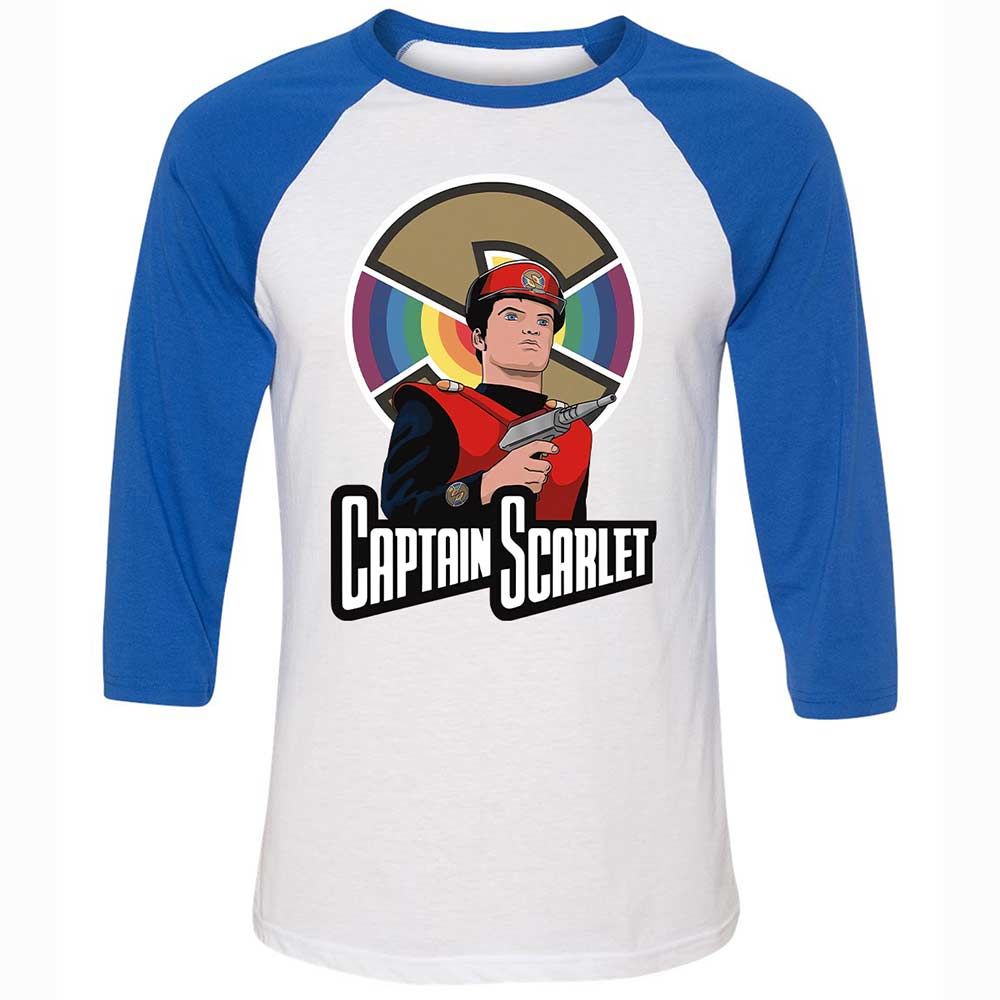 Unisex 3/4 Baseball Tee - GEY7LAFT - White/True Royal - 10