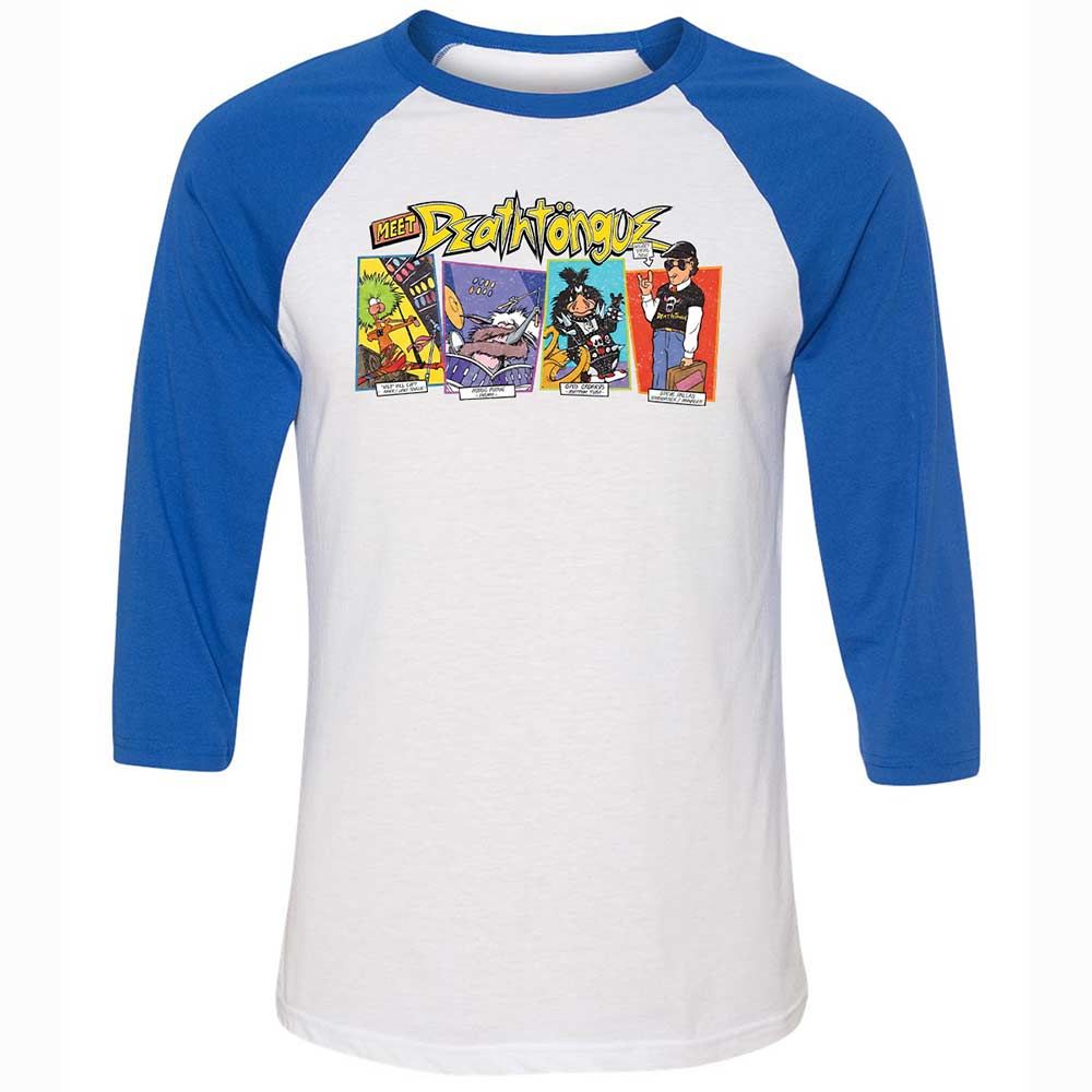 Unisex 3/4 Baseball Tee - C93LDF1K - White/True Royal - 10