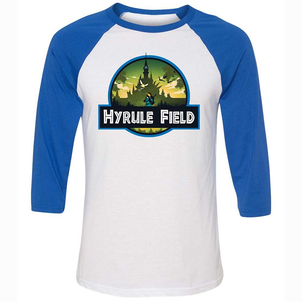 Unisex 3/4 Baseball Tee - 3ECFV8G6 - White/True Royal - 10