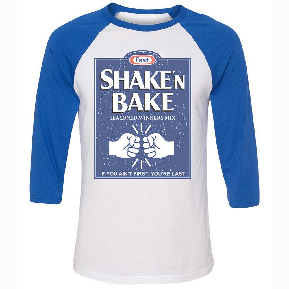 Unisex 3/4 Baseball Tee - AYGZNPYP - White/True Royal - 10