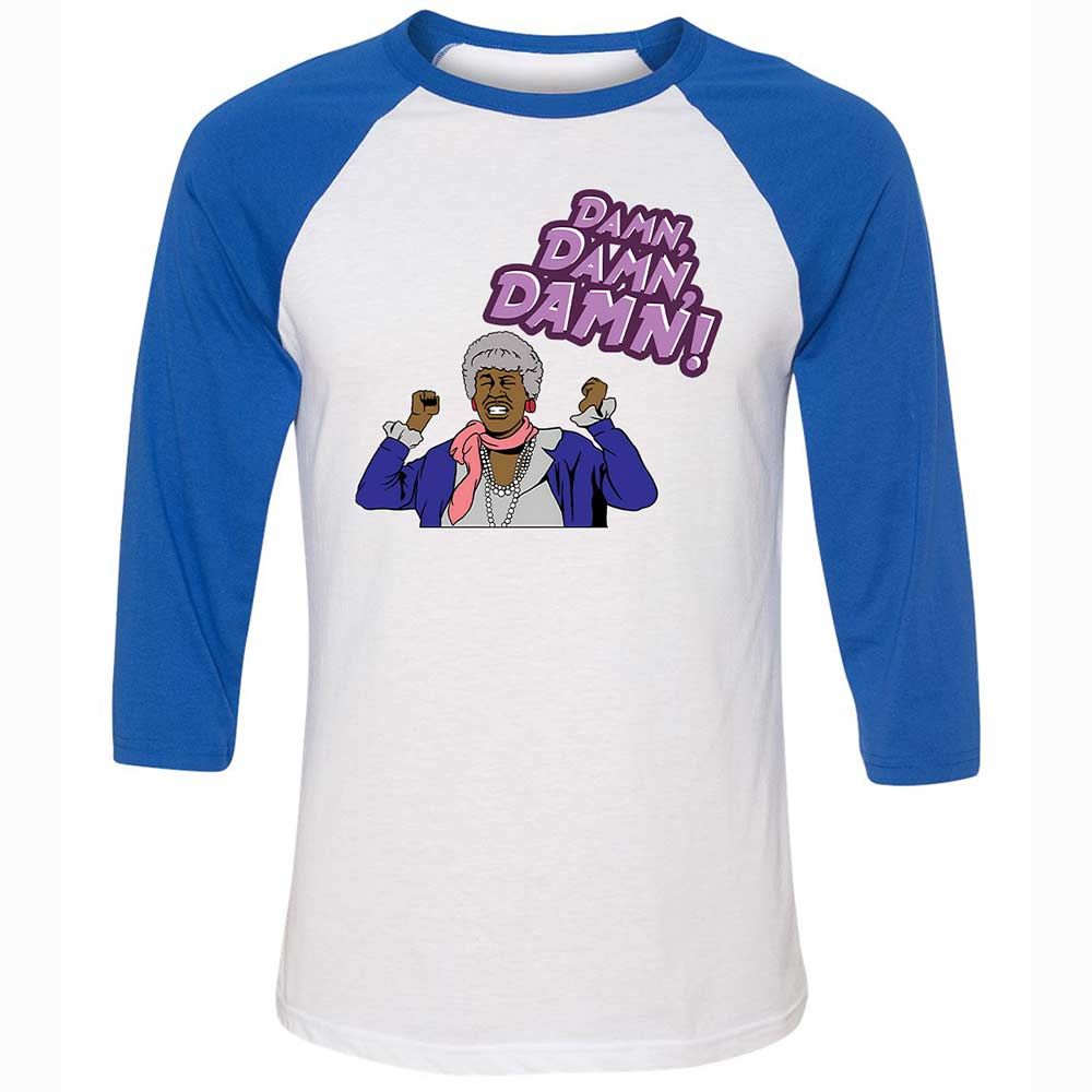 Unisex 3/4 Baseball Tee - YHEF1W16 - White/True Royal - 10