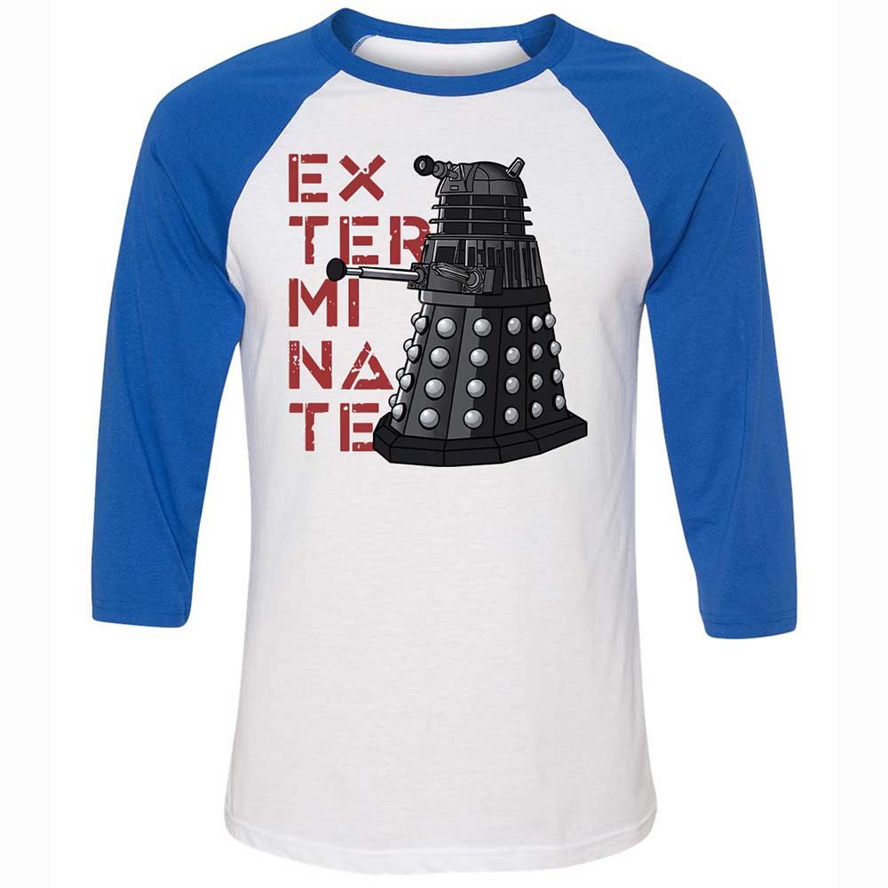 Dalek Exterminate - White/True Royal - 10