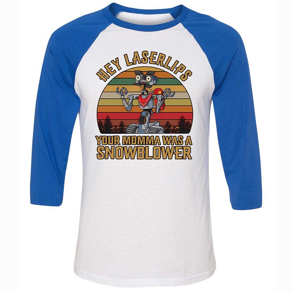 Unisex 3/4 Baseball Tee - LEGDN18G - White/True Royal - 10