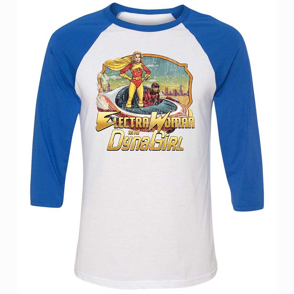 Unisex 3/4 Baseball Tee - PPJJTTMR - White/True Royal - 10