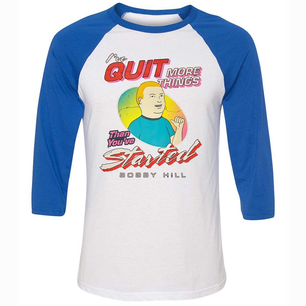 Unisex 3/4 Baseball Tee - QH4V7E6M - White/True Royal - 10
